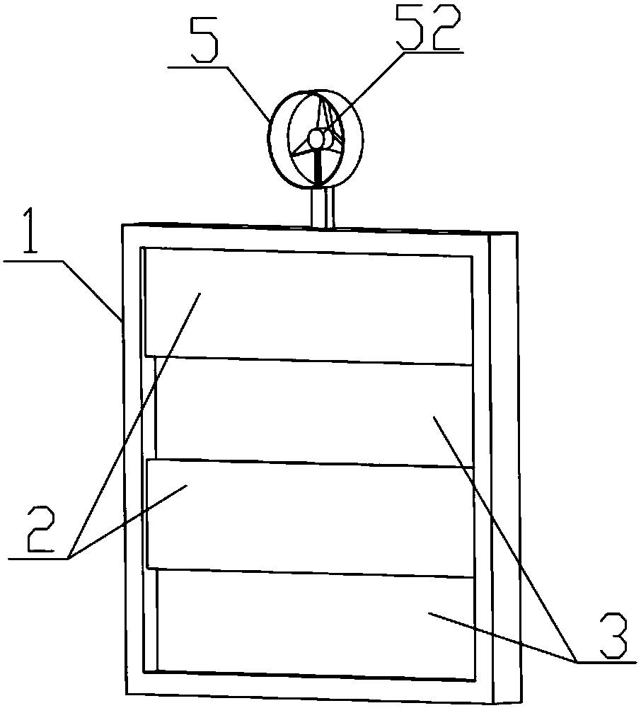 Advertising board windproof structure with adjustable coping capacity to wind scales