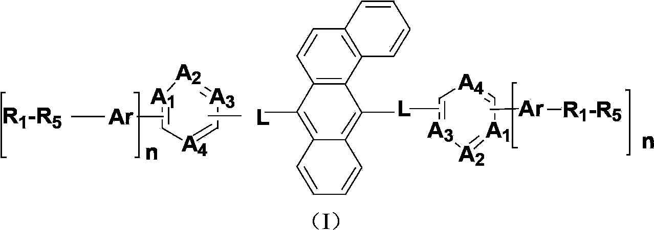 Benzanthracene derivatives containing pyrimidinyl, pyrazinyl or triazinyl groups and applications thereof