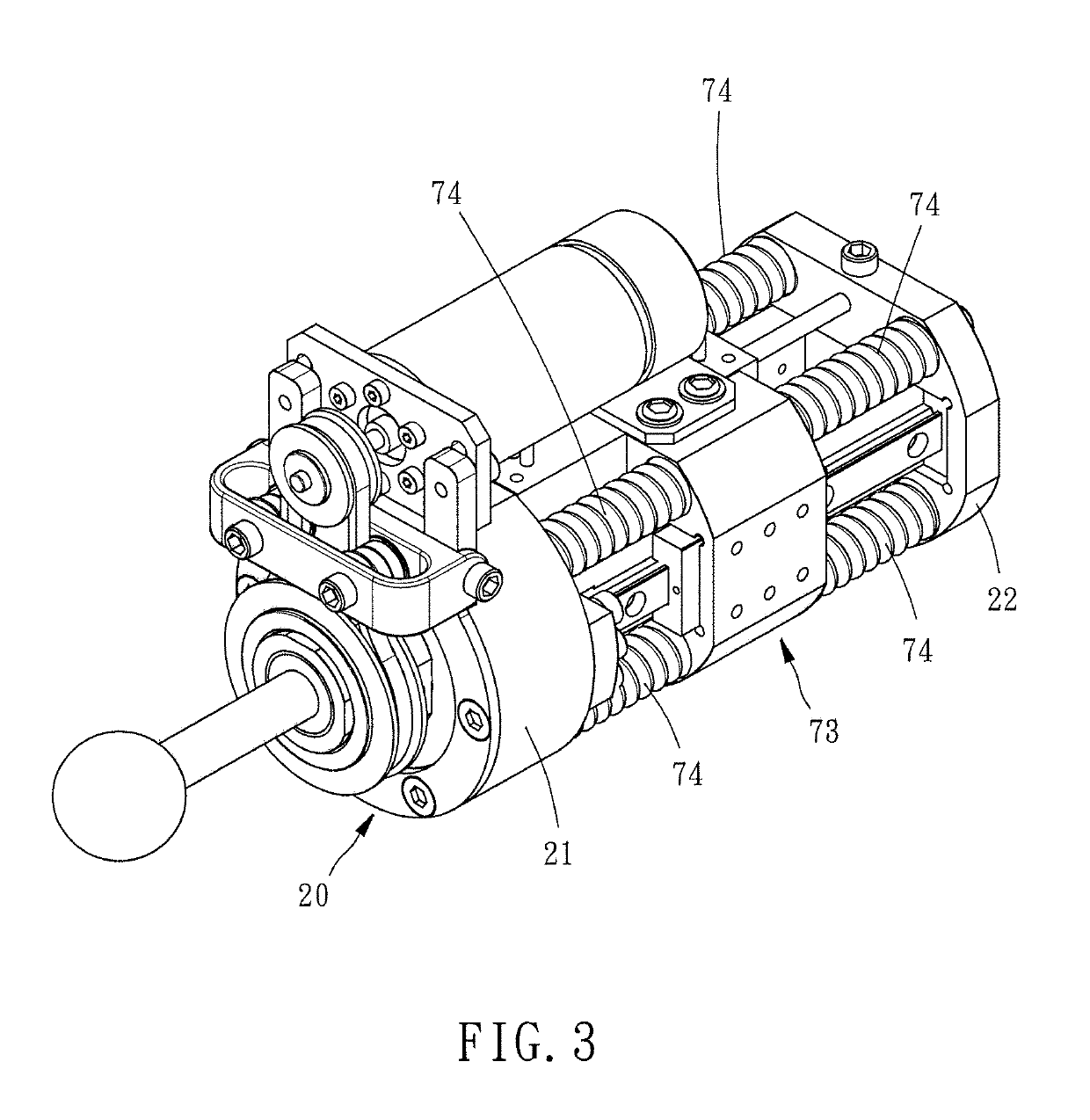 In-prosthesis linear drive system