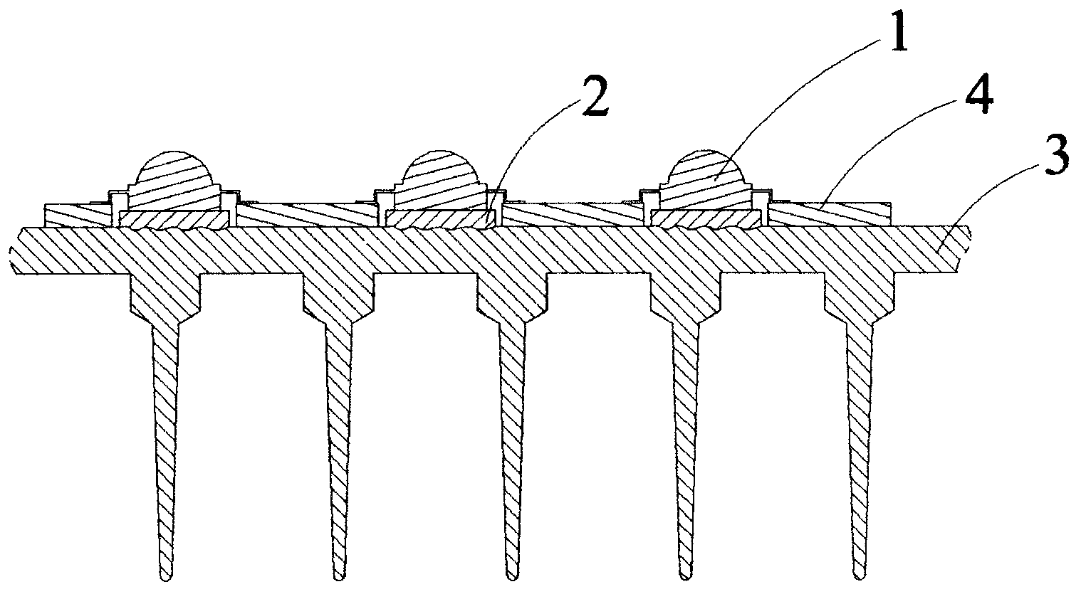 Welding type LED substrate and manufacturing technology thereof
