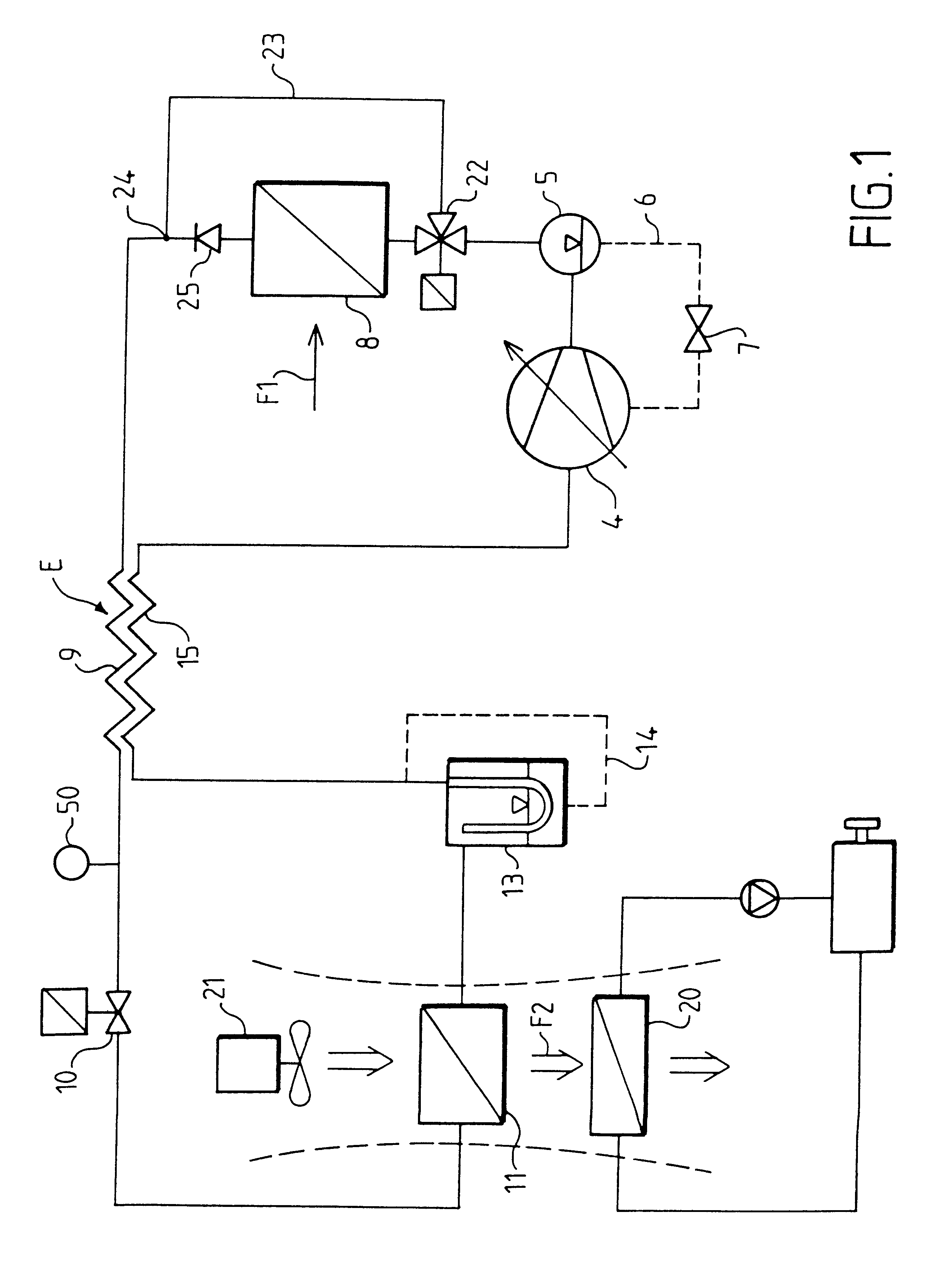 Air conditioning circuit using a refrigerant fluid in the supercritical state, in particular for a vehicle