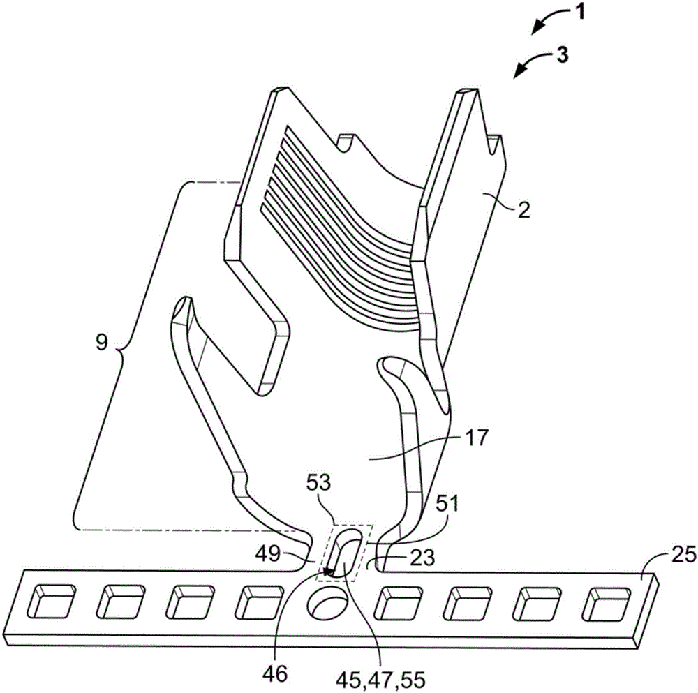 Sheet metal part with improved connection tab geometry