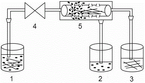 Nanometer wire purifying device and purifying method