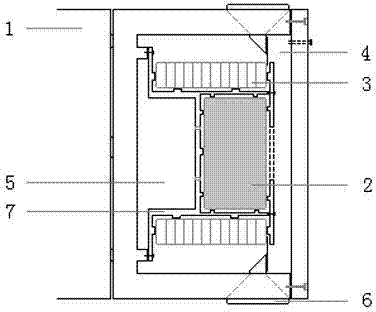 Electromagnetic action device improving high-field large-current electromagnetic launch force and being used for body to be launched