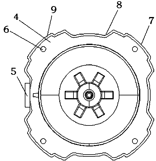 Plastic outer rotor motor with mounting feet