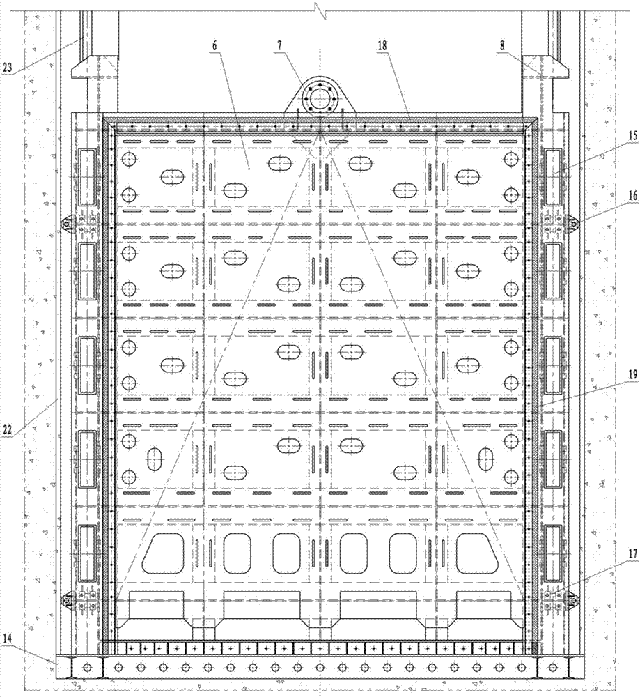 A plane valve that allows the lintel to ventilate naturally and reduces the opening and closing force