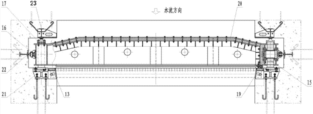 A plane valve that allows the lintel to ventilate naturally and reduces the opening and closing force