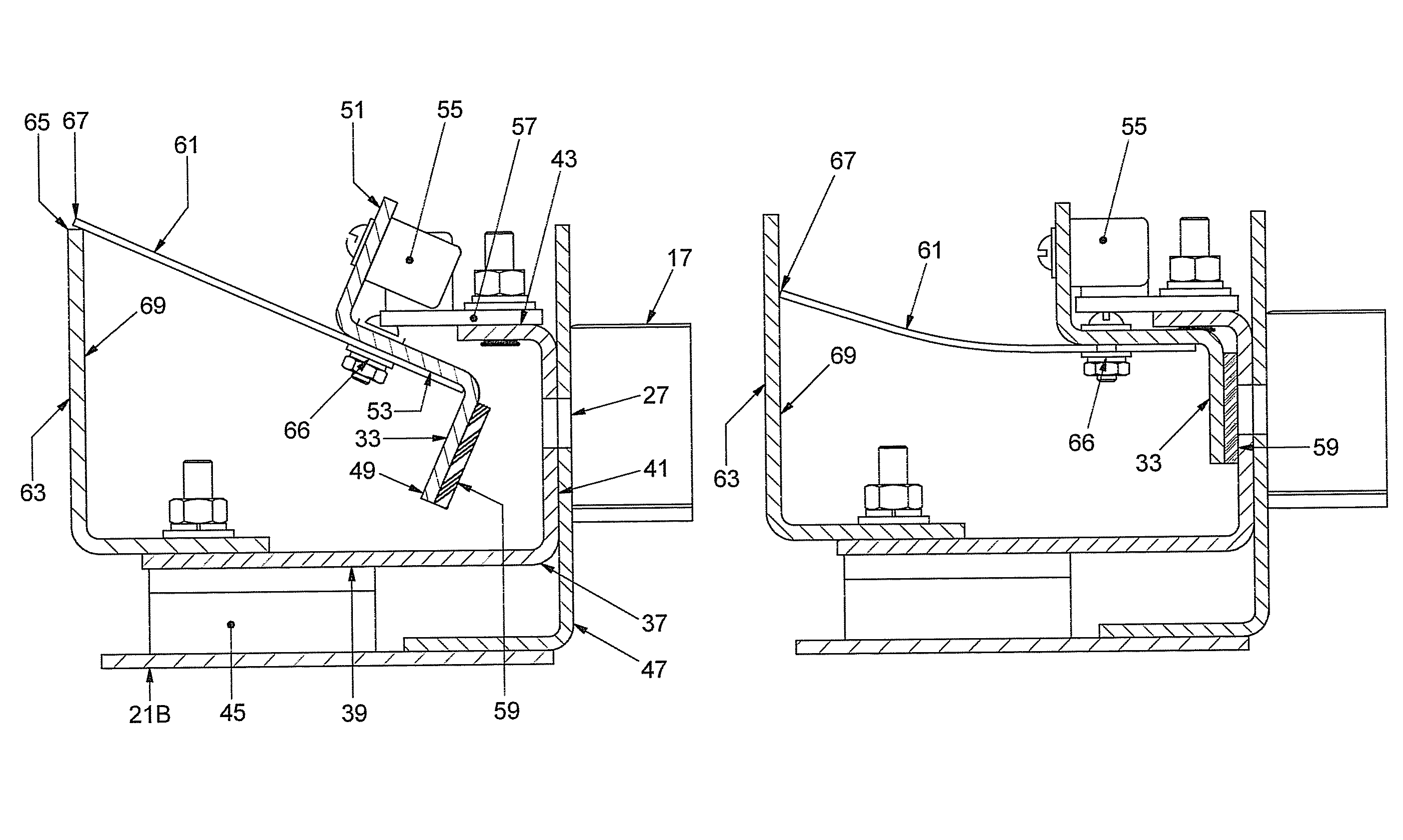 Arc-resistant switchgear enclosure with latch for vent flap