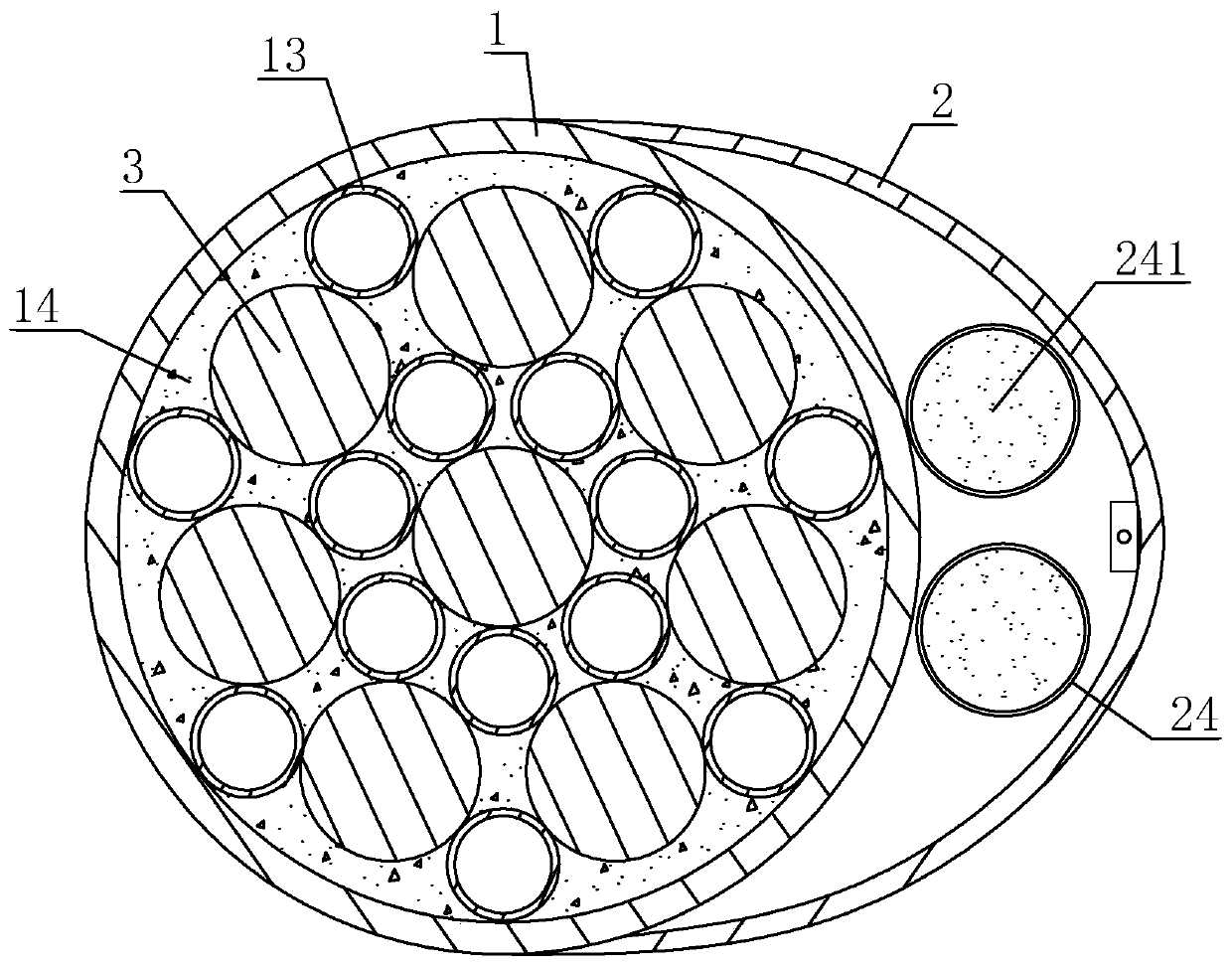 Communication optical cable and manufacturing equipment