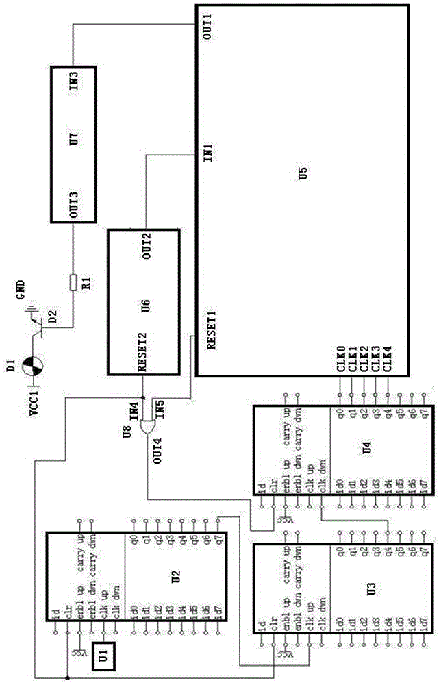 Full hardware signal light coding circuit