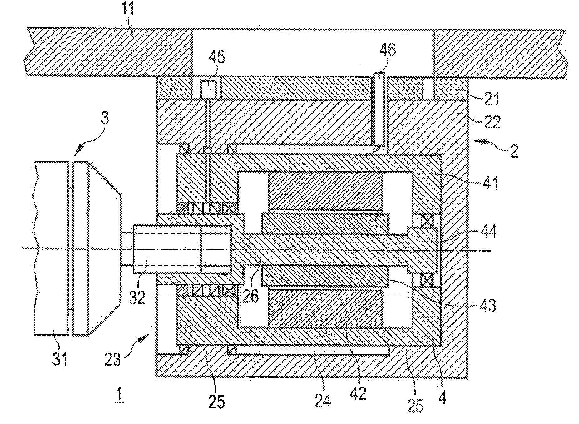 Drive end-block for a rotatable magnetron