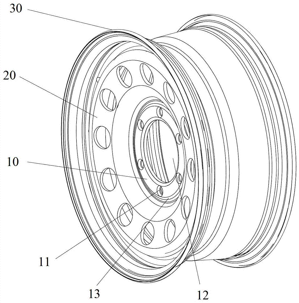Wheel, wheel mounting structure and vehicle