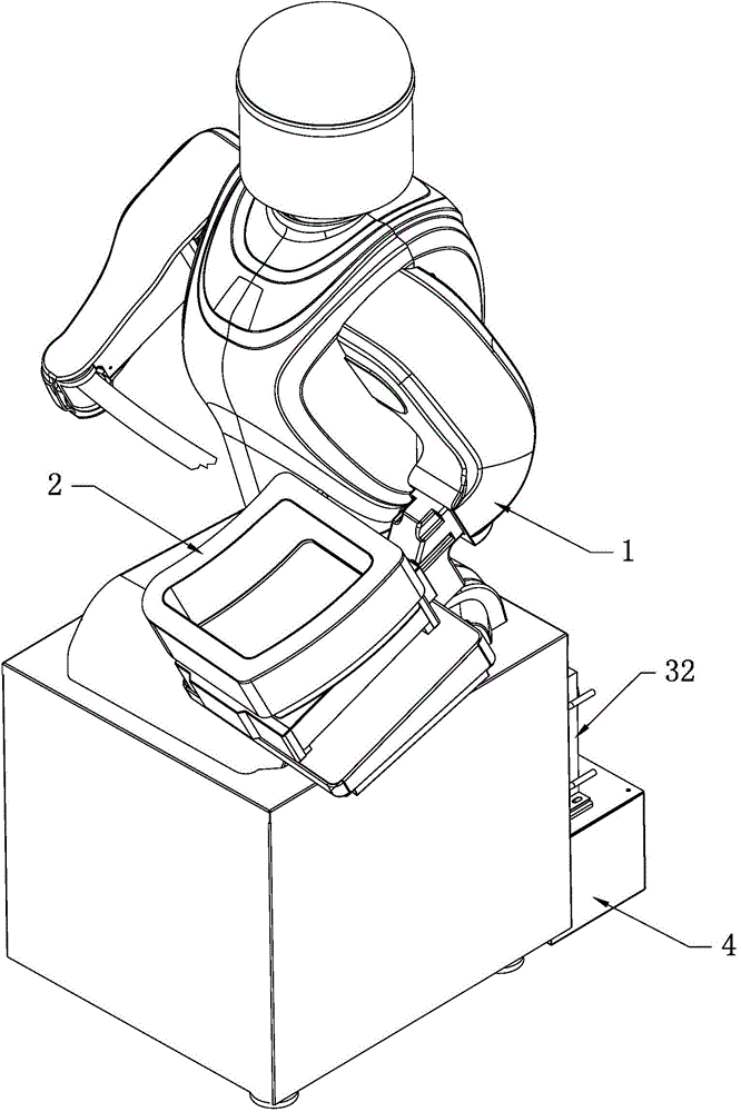 Dough supporting hand frame for sliced noodles robot