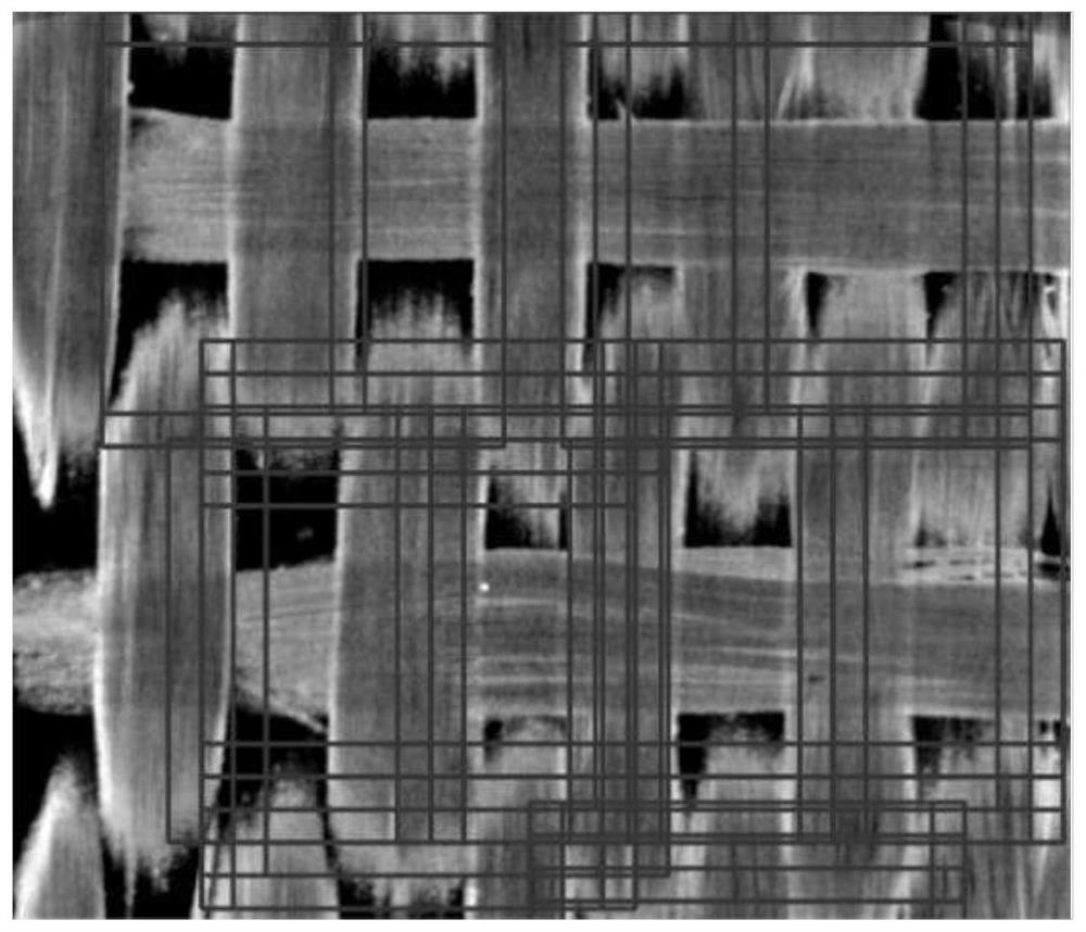 Warp and weft intersection positioning method for weaving ceramic-based composite material