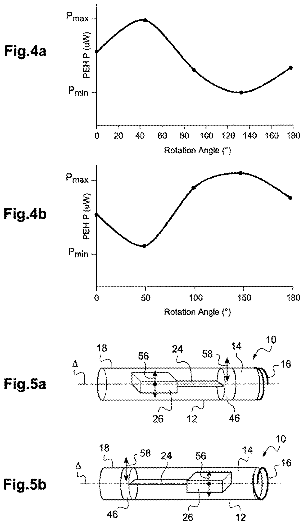 Leadless autonomous cardiac capsule with rotatably-mounted piezoelectric energy harvester