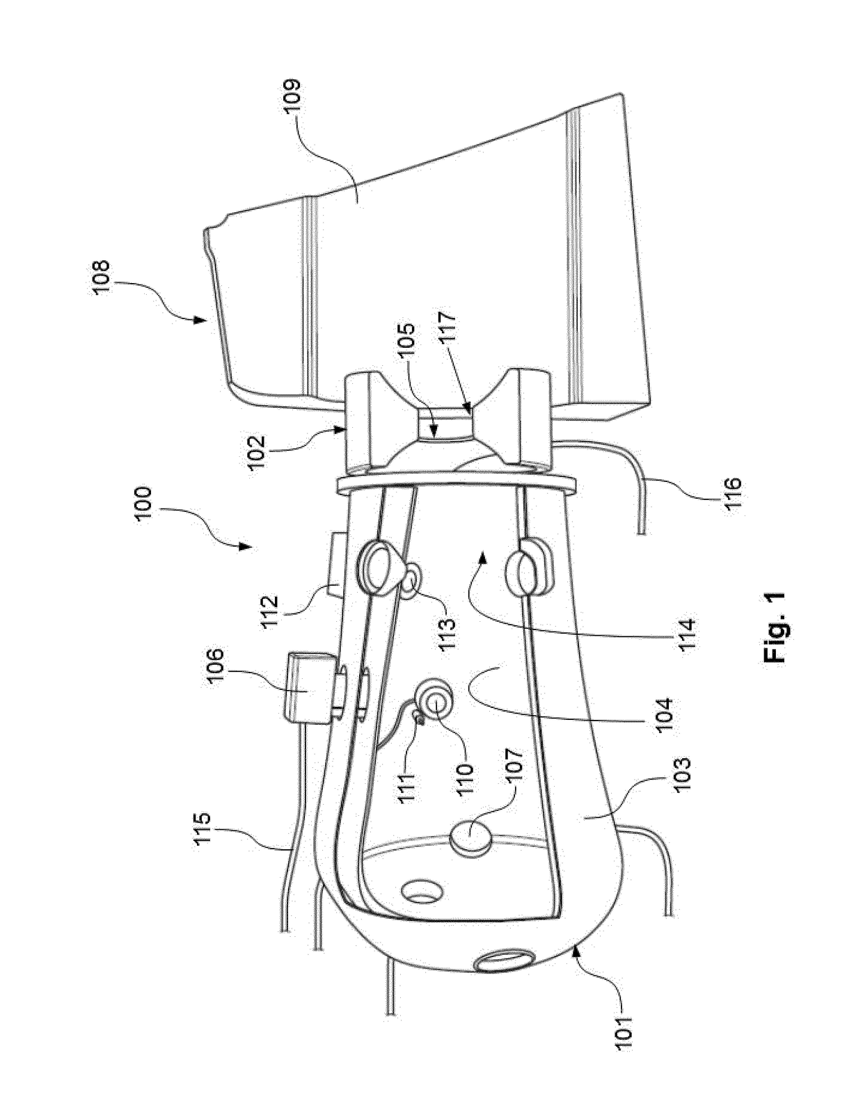 Device for simulating an endoscopic operation via natural orifice