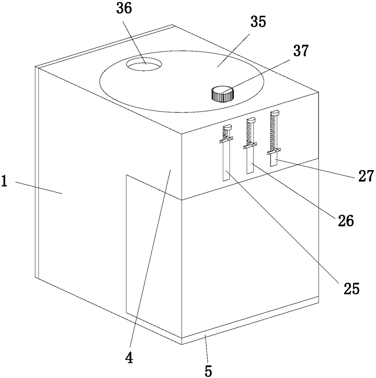 Automatic sorting space intensive type dustbin