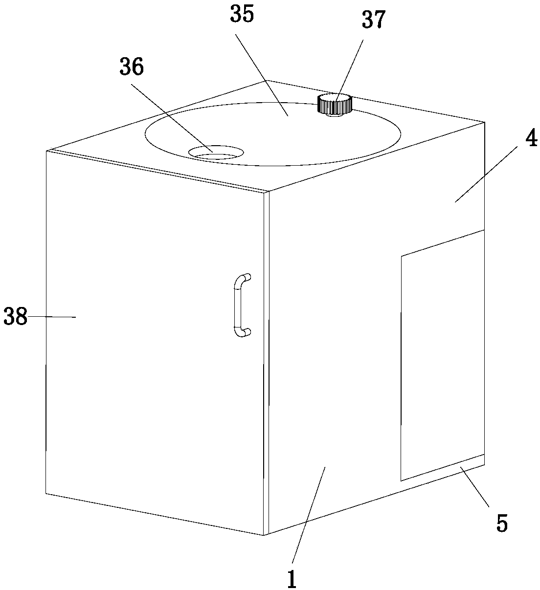 Automatic sorting space intensive type dustbin