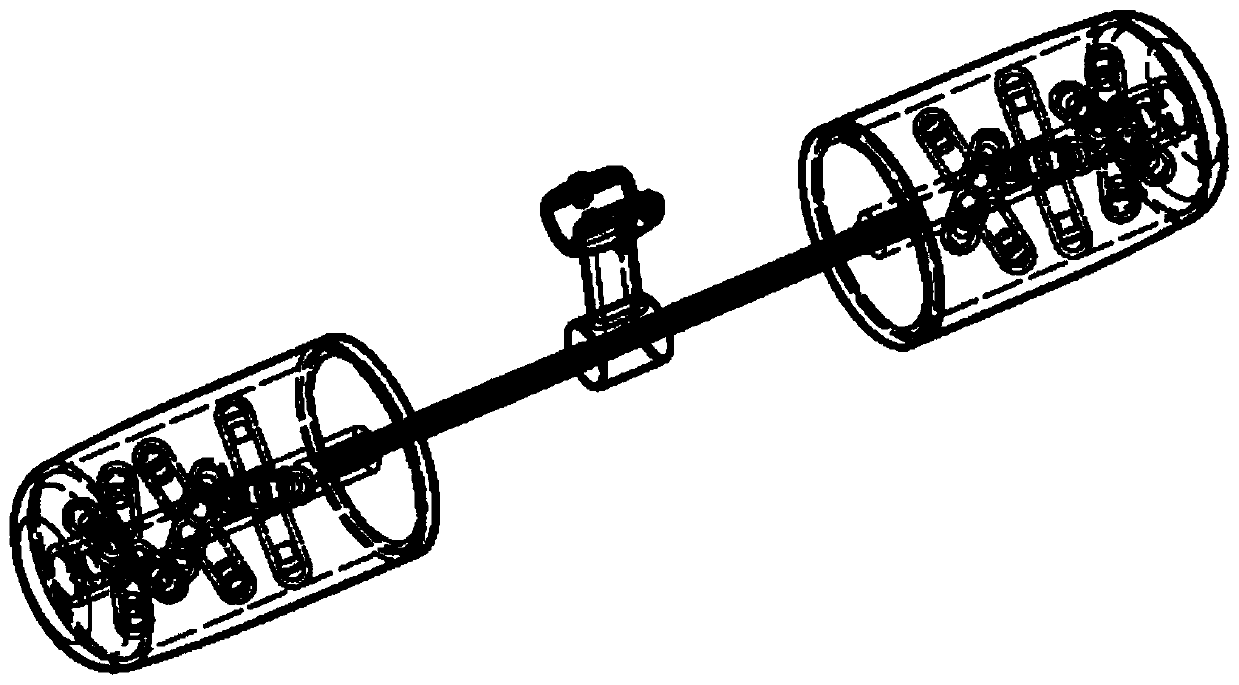 Nonlinear transmission wire breeze vibration protection device