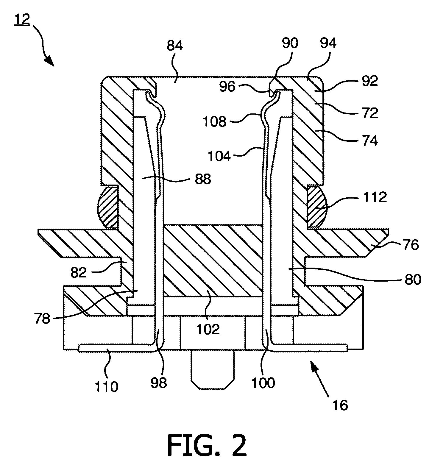 Male connector, female connector and connector arrangement