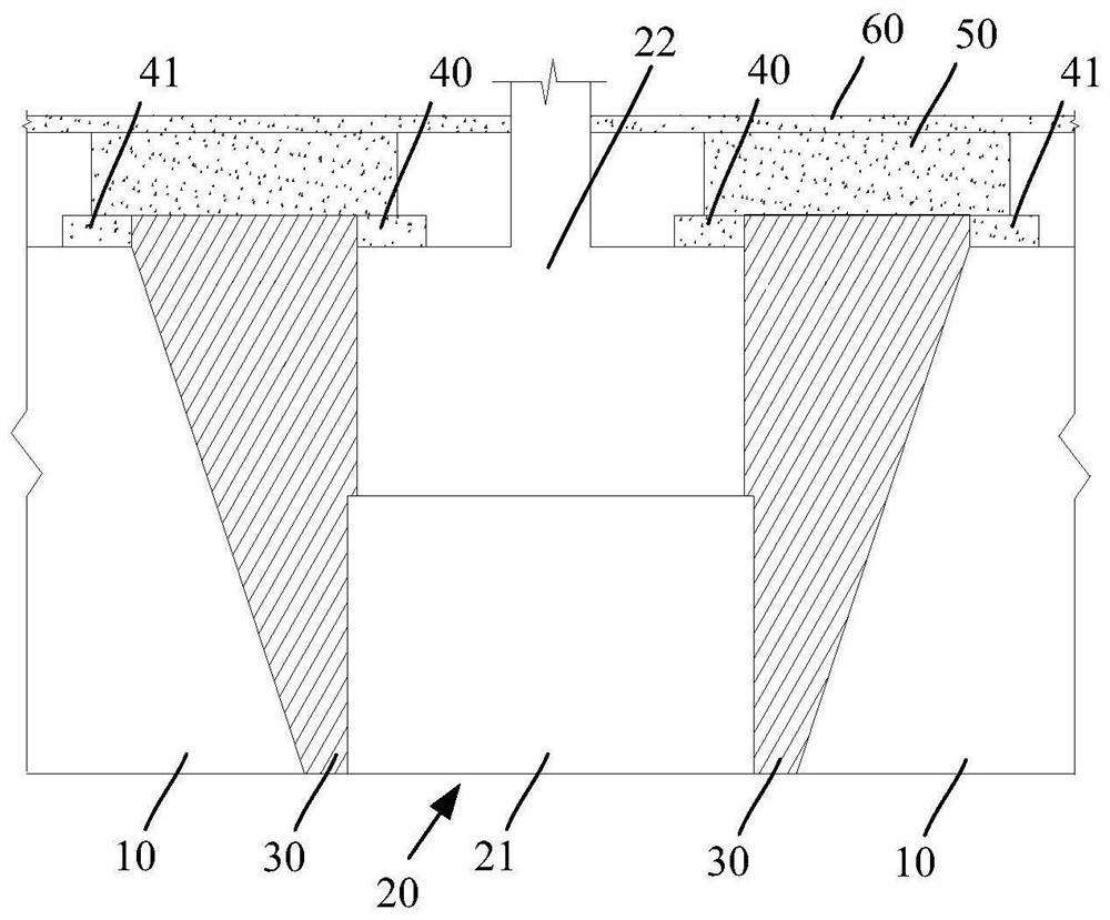 Independent foundation constructed on bearing layer and its construction method