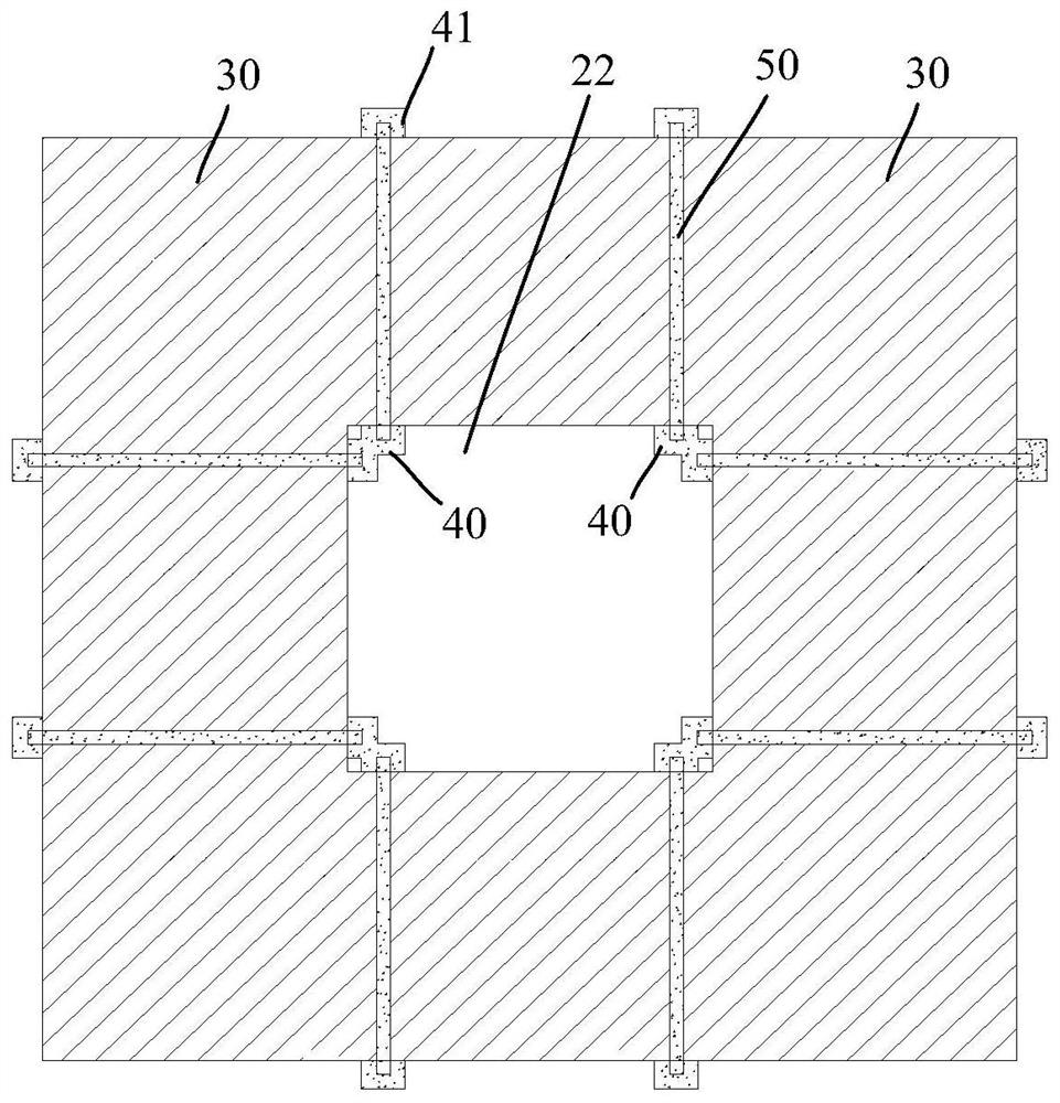Independent foundation constructed on bearing layer and its construction method