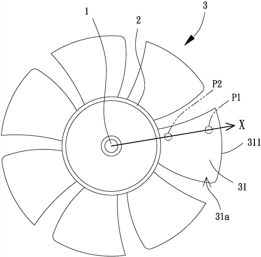 Fan, Impeller thereof, method of balancing weight of the impeller, and impeller balancing system