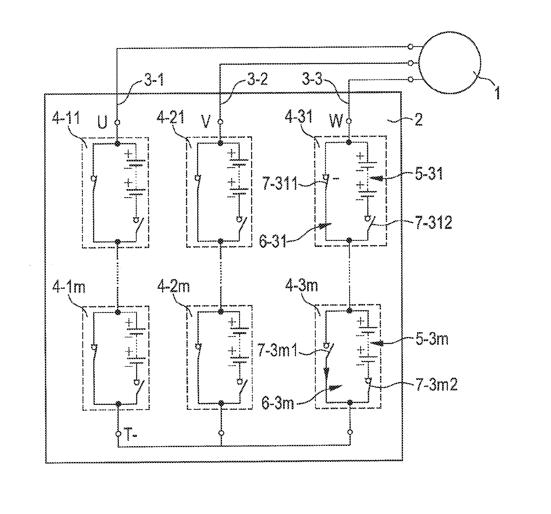 Method for setting a desired output voltage of a power supply branch of a controllable energy store