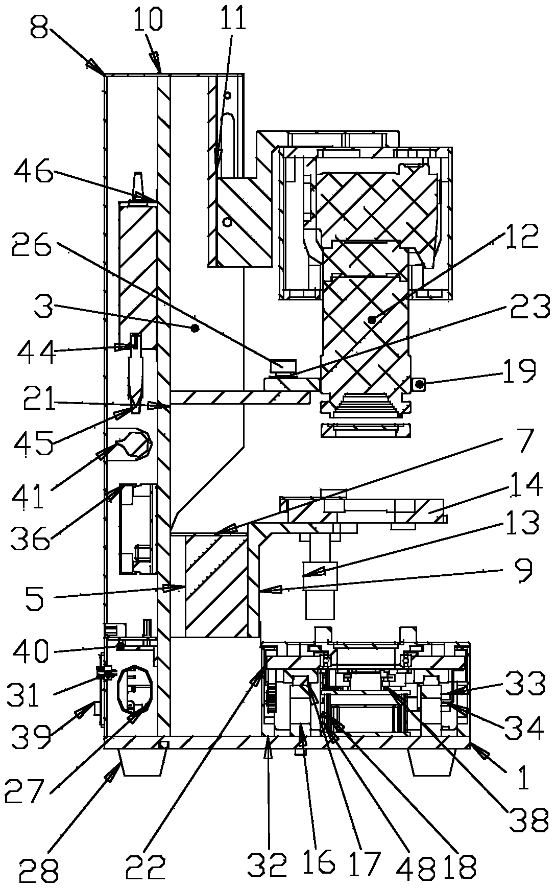 Polarizing microscopic image automatic acquisition and analysis device