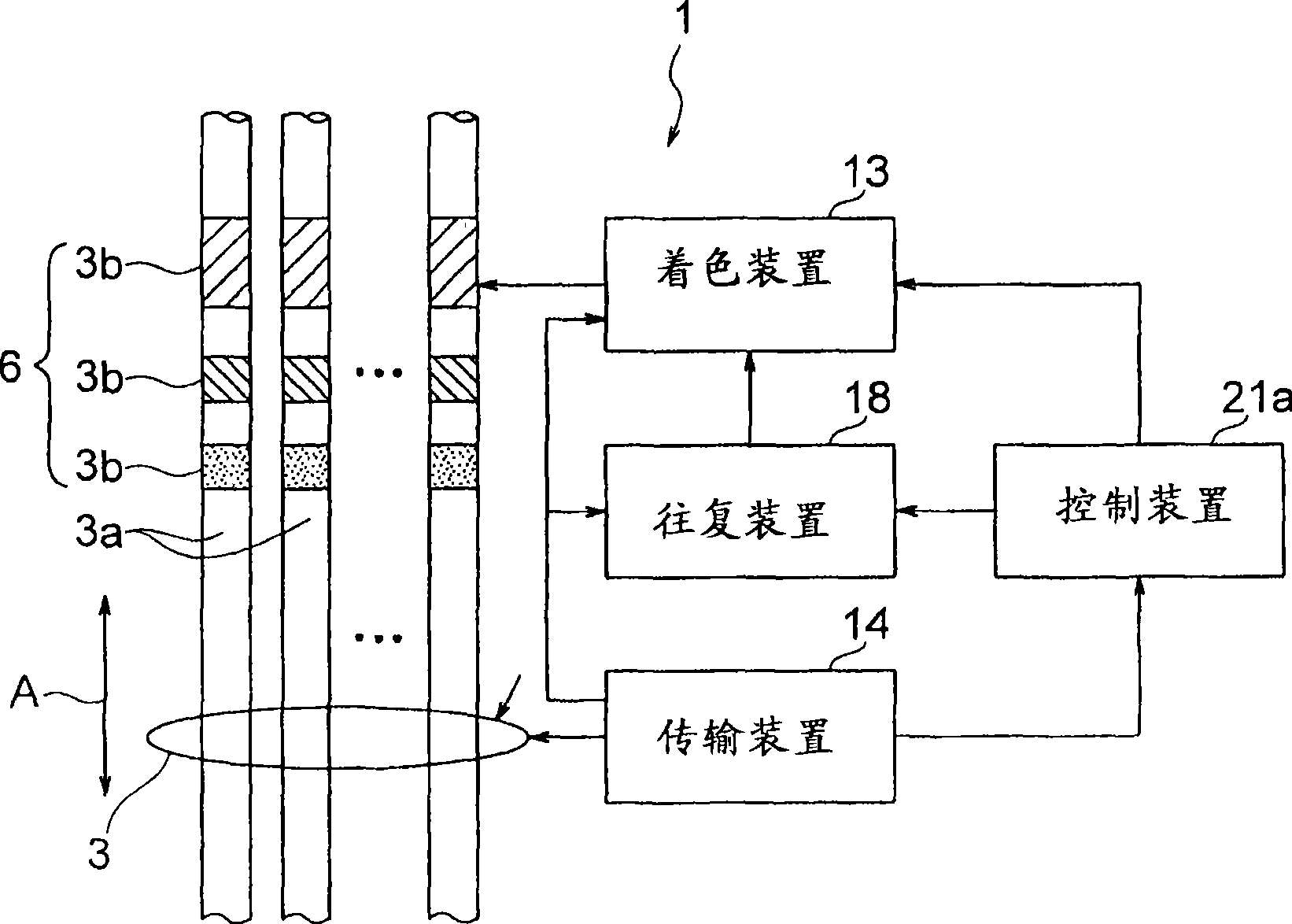 Electric wire coloring apparatus