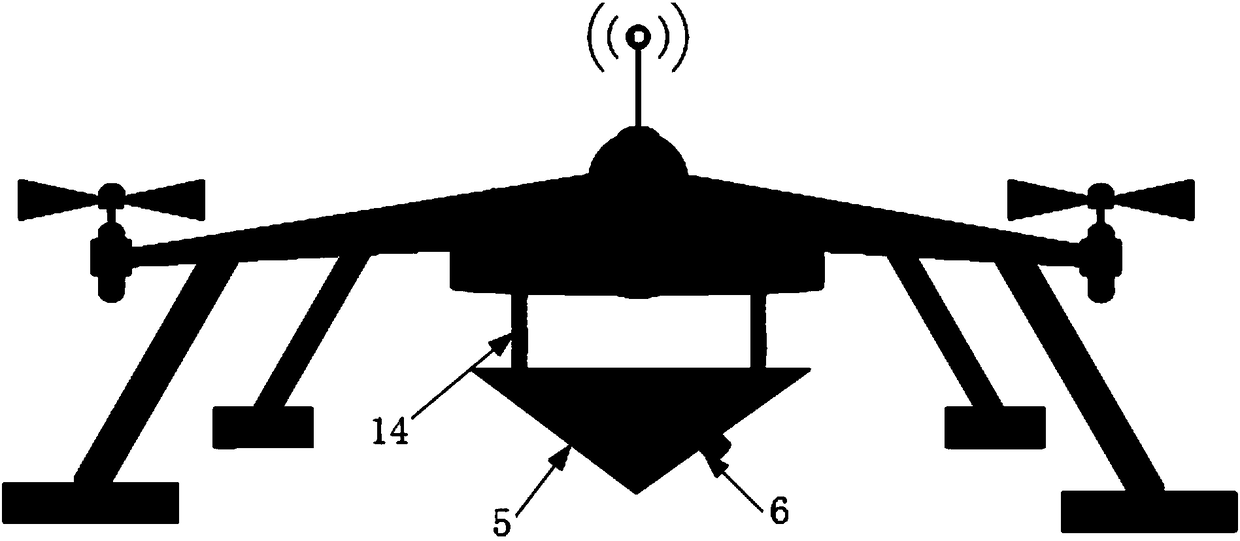 Offshore landing platform for unmanned aerial vehicle and control method for unmanned aerial vehicle landing