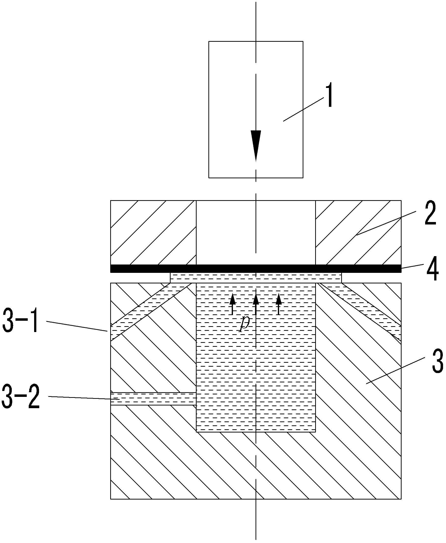 Device and method capable of reducing hydrodynamic deep drawing pressure pad force