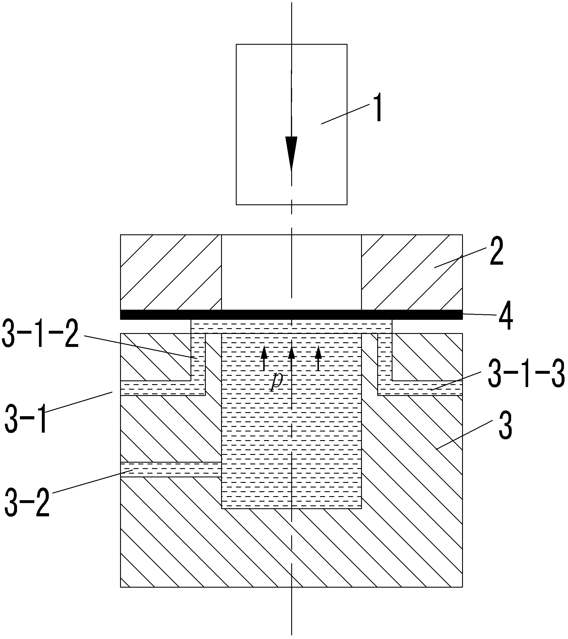 Device and method capable of reducing hydrodynamic deep drawing pressure pad force