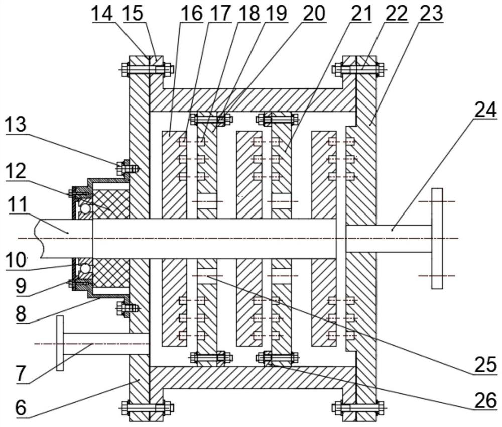 A hydraulic cavitation device for preparing blended lubricating oil by mixing oil and water