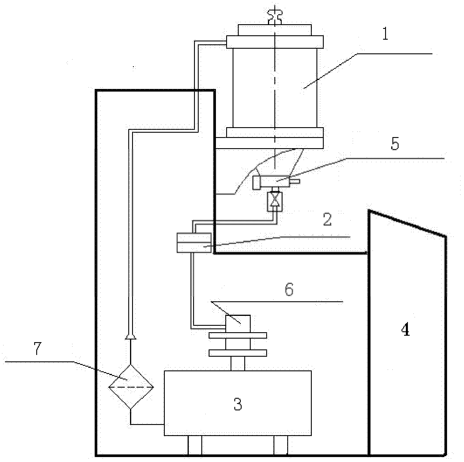 Monitoring method of large particle metal abrasive dust in machine lubrication system