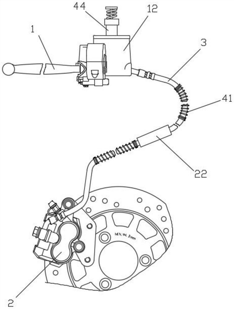 Emergency brake prevention type hydraulic disc brake