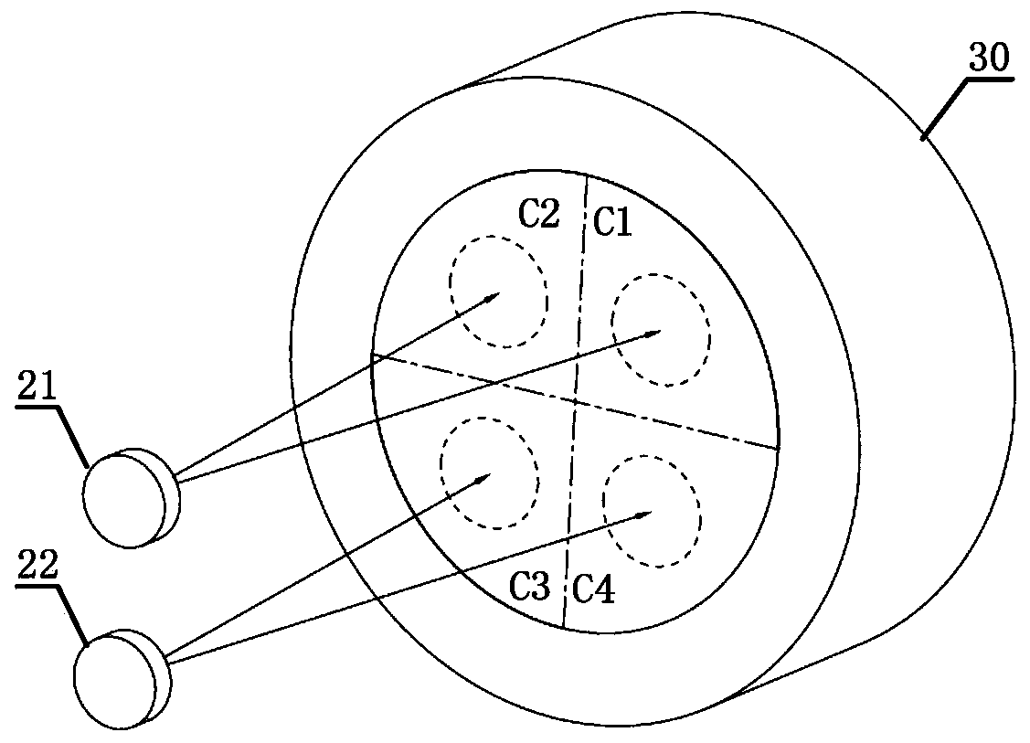 A spaceborne tunable multi-channel Fabry-Perot frequency discrimination module