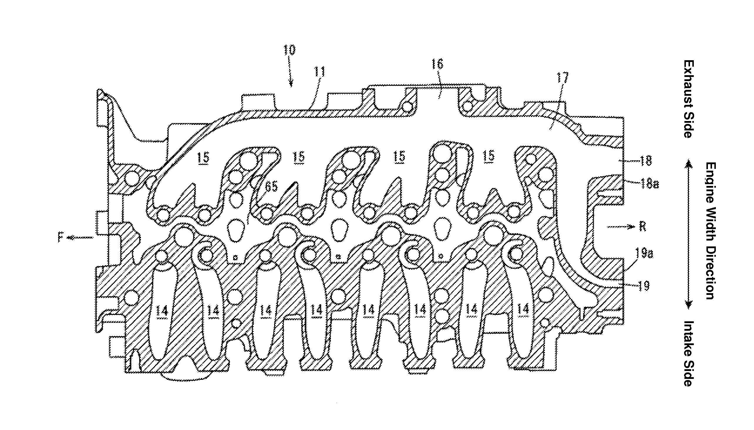Exhaust gas recirculation device of engine