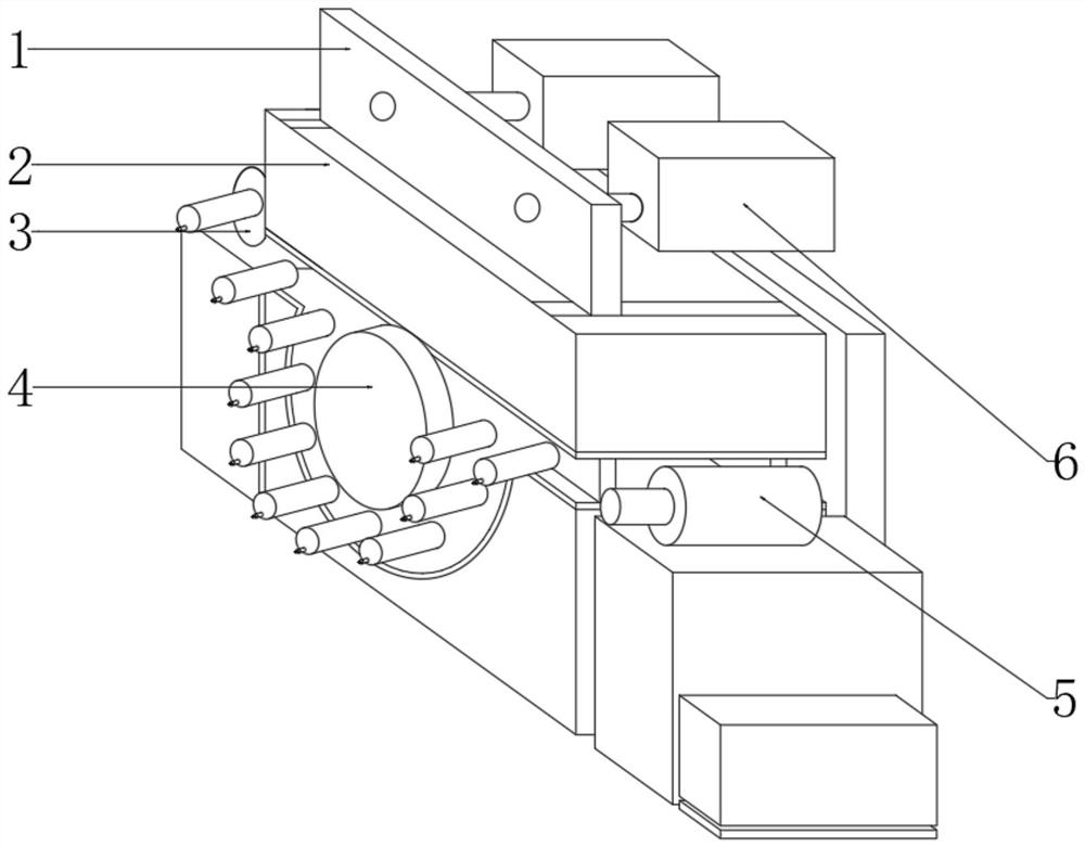 Rapid blood drawing device for group physical examination