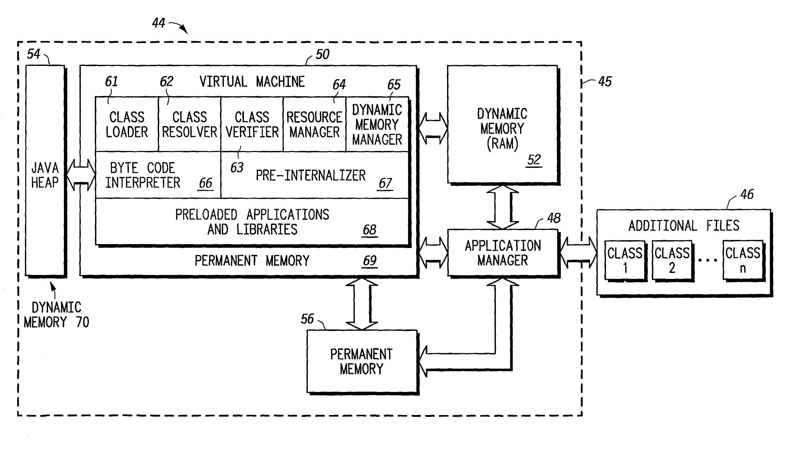 Method and device for creating and using pre-internalized program files