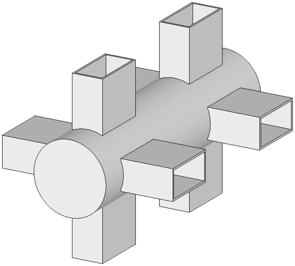 Axial cascade relativistic magnetron based on frequency locking and phase locking of ring rod coupling structure