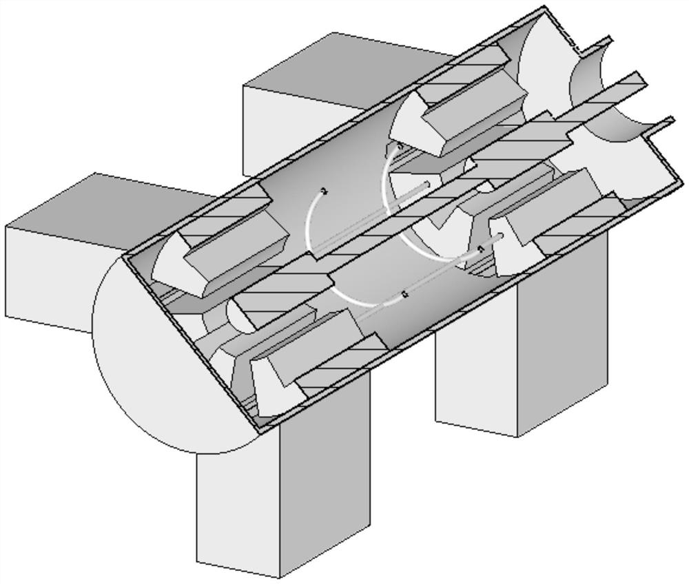 Axial cascade relativistic magnetron based on frequency locking and phase locking of ring rod coupling structure