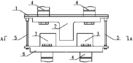 Temperature position-limiting device for railway bridge