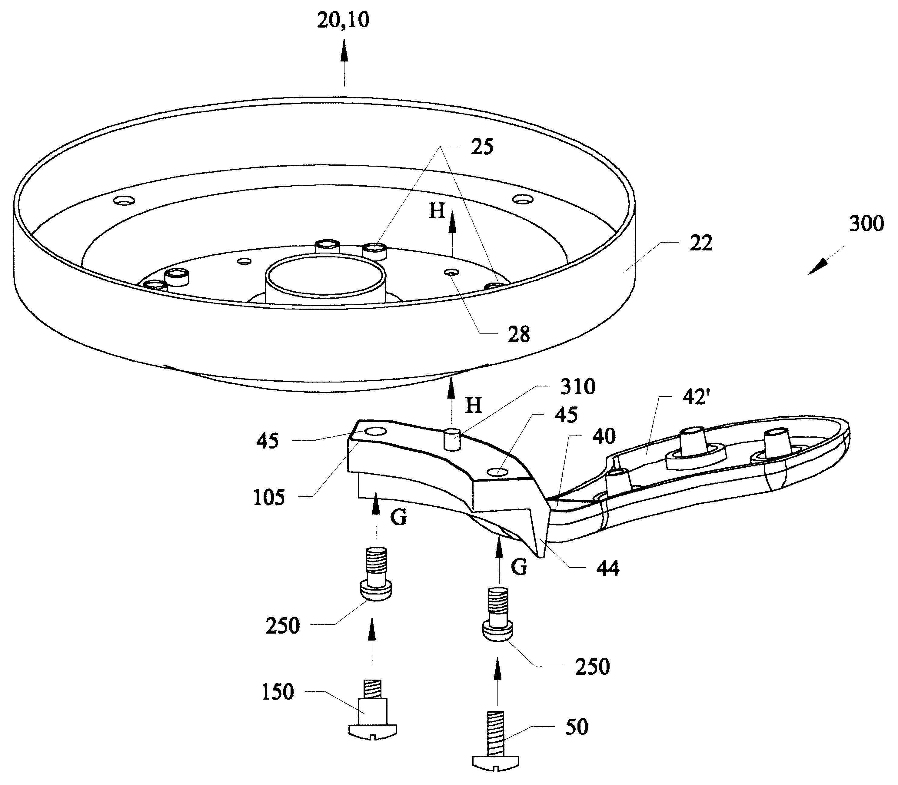 Device for connecting a fan blade to a rotor of a ceiling fan motor