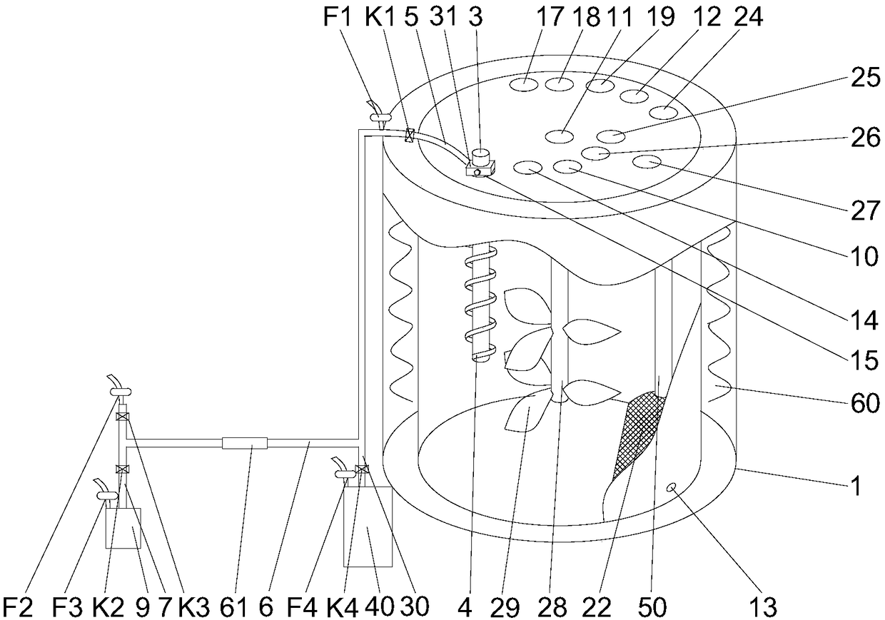 Microcarrier biological reaction tank and method for culturing porcine circovirus type II by microcarrier biological reaction tank