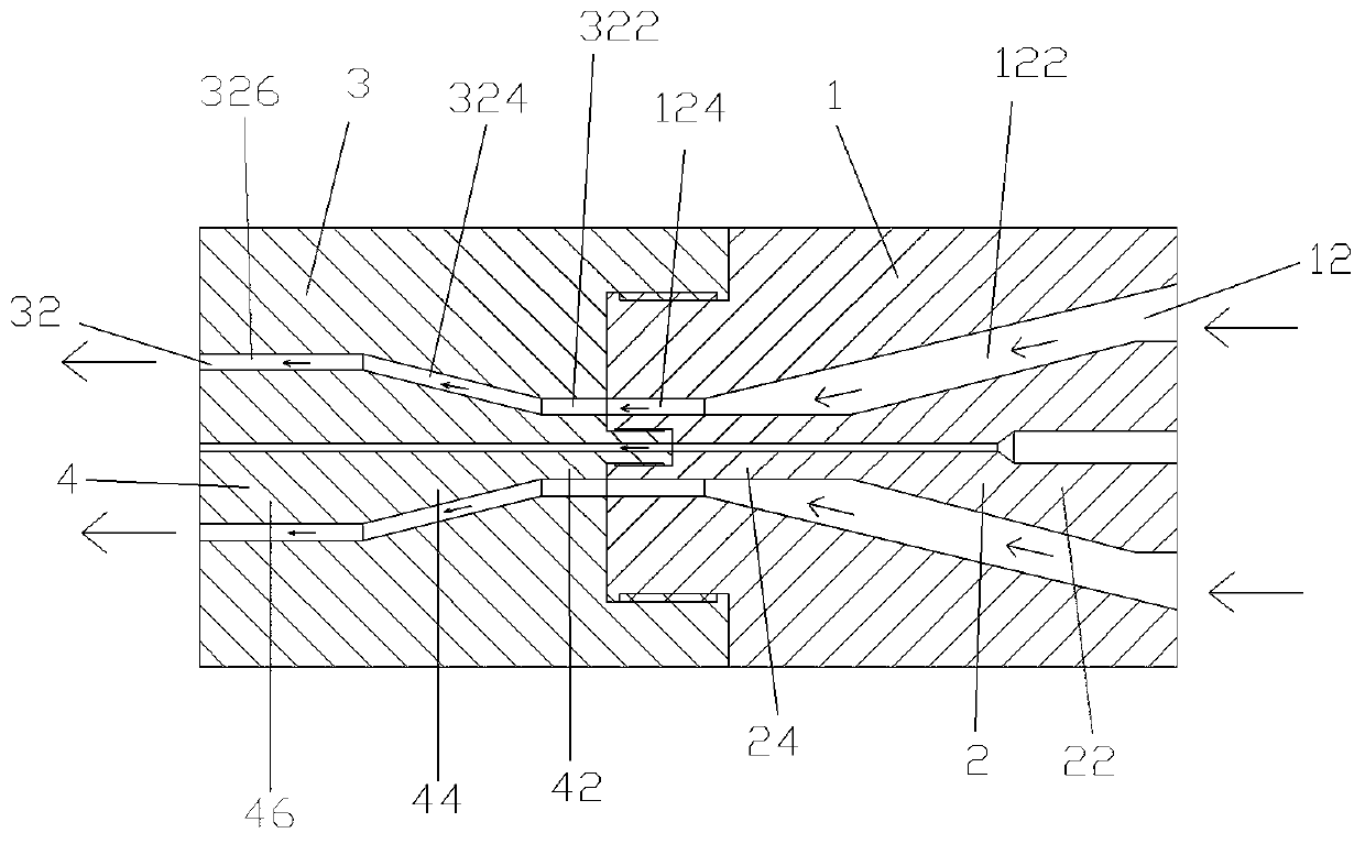 Two-way stretching mold for polytetrafluoroethylene hollow fibrous membrane