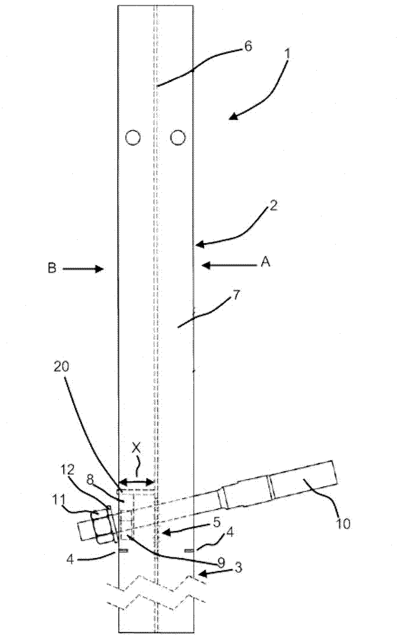 Terminal post for a barrier and a barrier