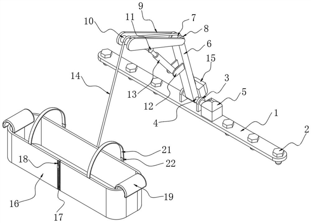 Supporting device for surgical postoperative patient