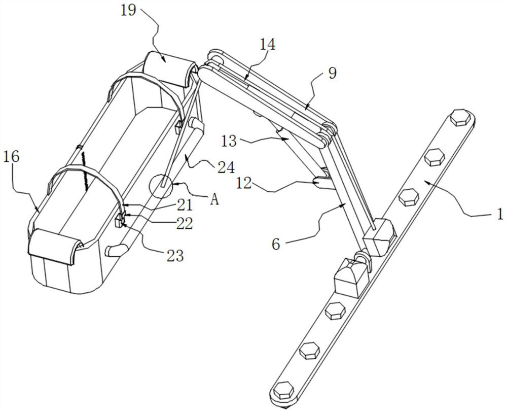 Supporting device for surgical postoperative patient