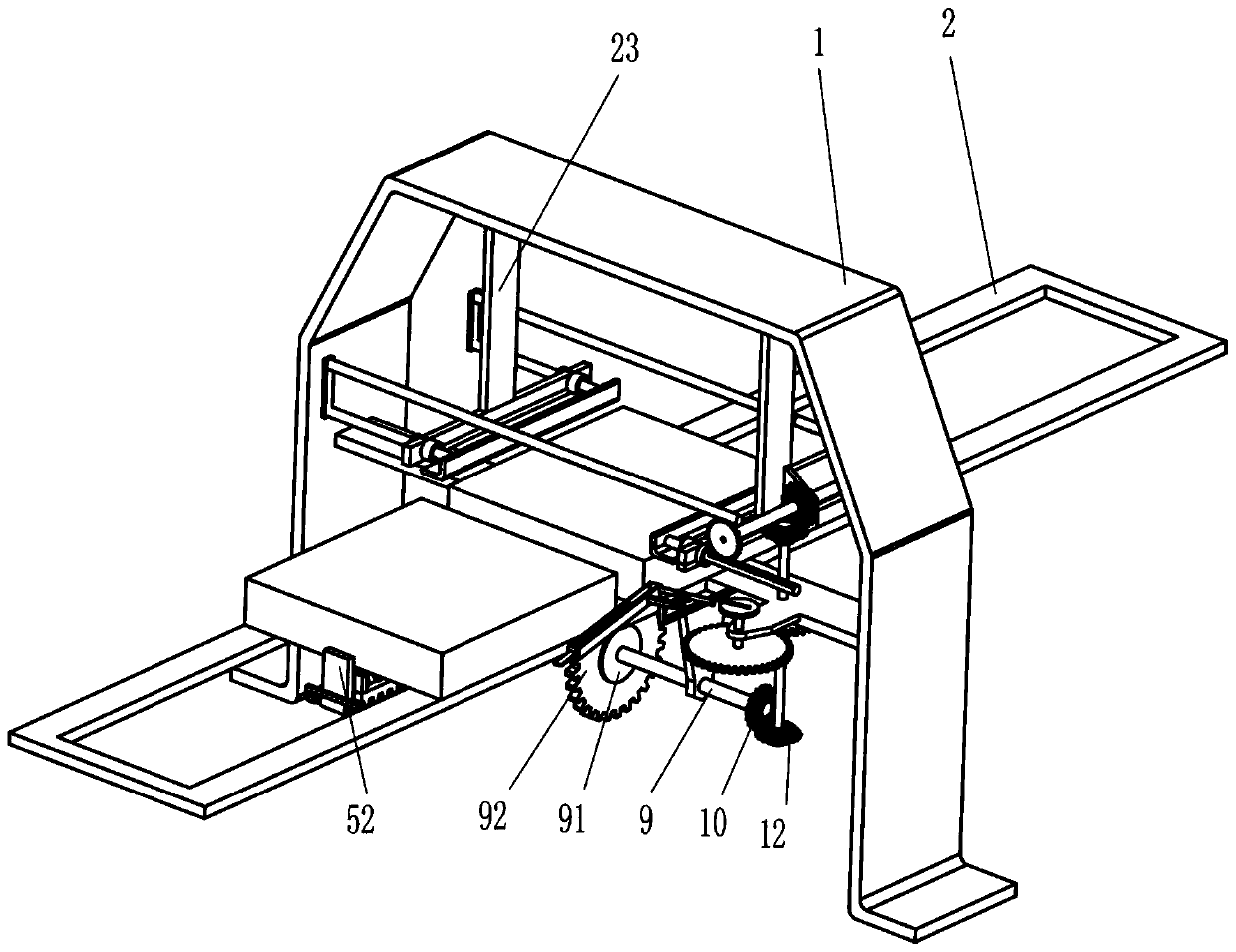 Television packaging edge folding and nailing device